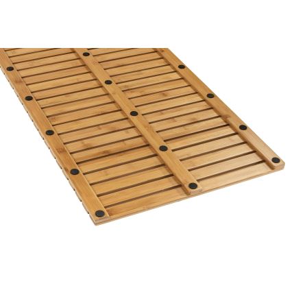 WENKO 24611100 - Capacho BAMBUSA 100x50 cm castanho