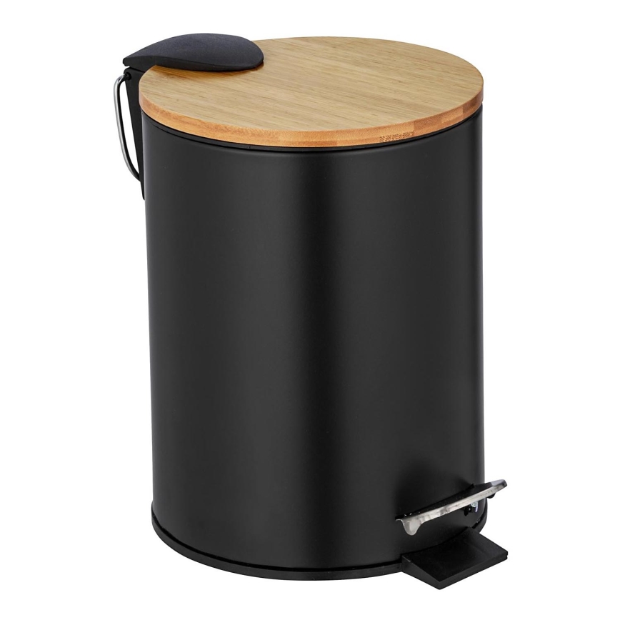 WENKO 24696100 - Cesto TORTONA 17x21 cm preto/castanho