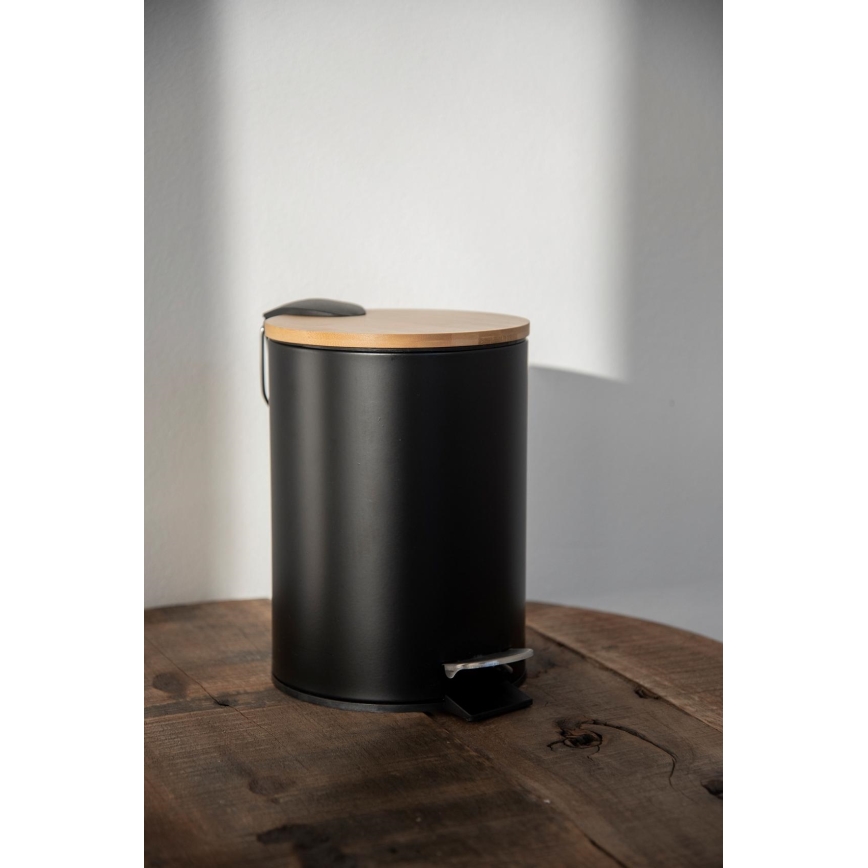 WENKO 24696100 - Cesto TORTONA 17x21 cm preto/castanho