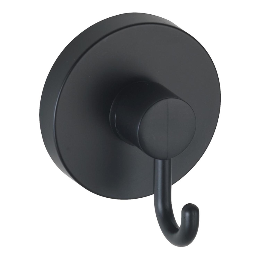 WENKO 24730100-Gancho VACUUM-LOC Redondo SCHW 6x6,7 cm preto