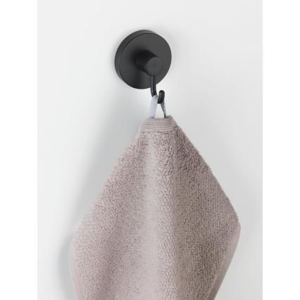 WENKO 24730100-Gancho VACUUM-LOC Redondo SCHW 6x6,7 cm preto