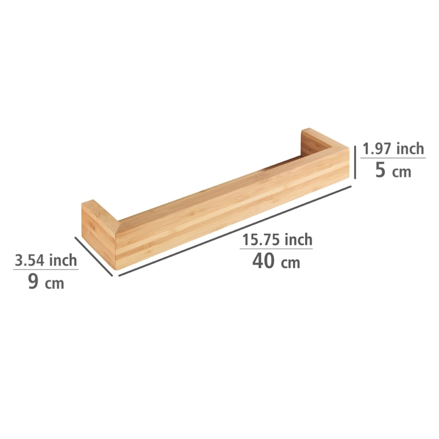 WENKO 24743100 - Suporte BAMBUSA 40x9 cm castanho