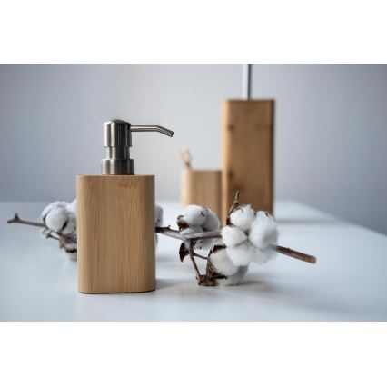 WENKO 24748100 - Escova de WC BAMBUSA 10x37,5 cm castanha