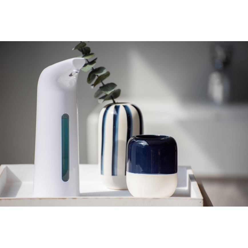 WENKO 24841100-Dispensador de sabão LARINO 9x21,5 cm branco