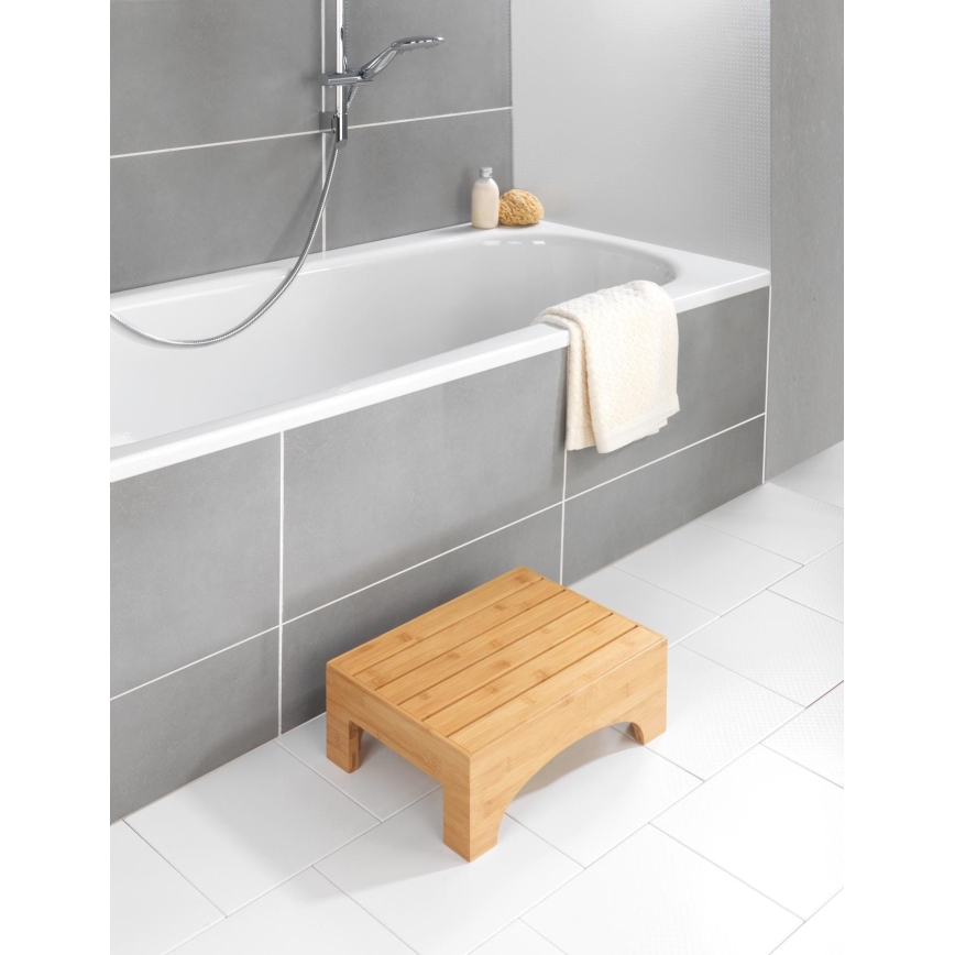 WENKO 24870100 - Banqueta BAMBUSA 40x30 cm castanha