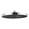 WENKO 24910100 - Cabeça de duche SOFTWATER 26x26 cm cromado brilhante/preto