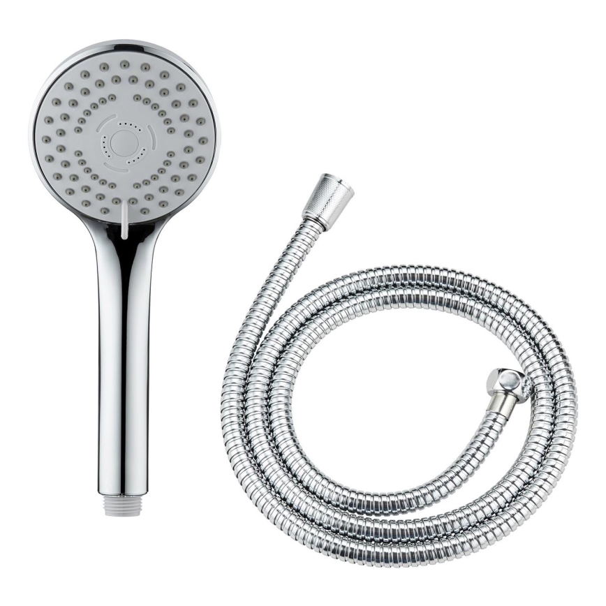 WENKO 24918100 - Cabeça de duche BASIC LINE 9,5 x 9,5 cm, cromada brilhante/prateada