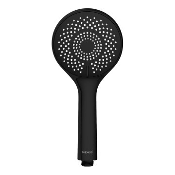 WENKO 24924100 - Cabeça de duche WATERSAVING SYSTEM 11x11 cm preta