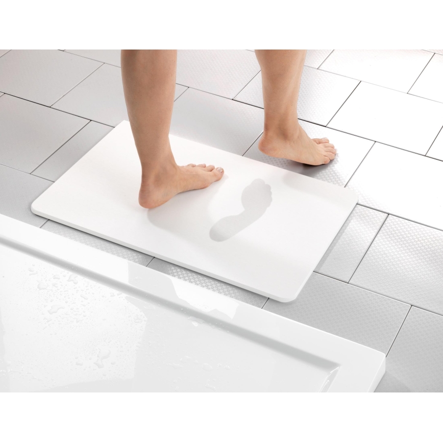 WENKO 24935100-Tapete SIMI 39x60 cm branco