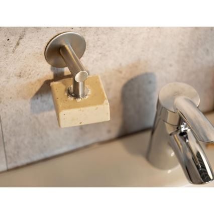 WENKO 24971100-Suporte para sabonete TURBO-LOC 4,5x7 cm prateado