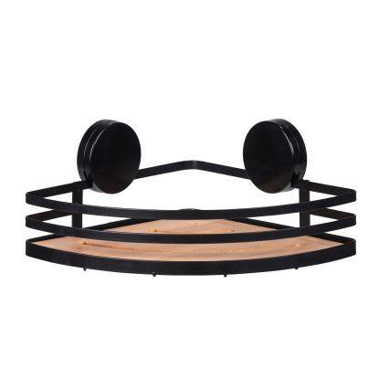 WENKO 24980800-Prateleira ALBA 27,3x21 cm preto/castanho