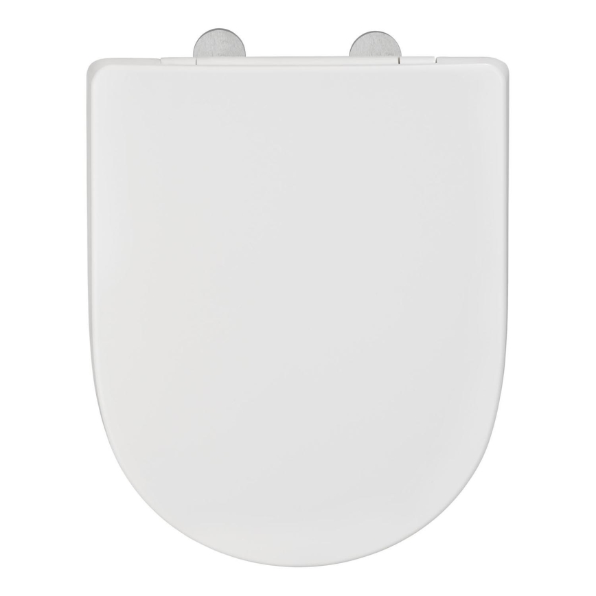WENKO 24988100-WC assento EXCLUSIVE 45x36,5 cm branco/prateado