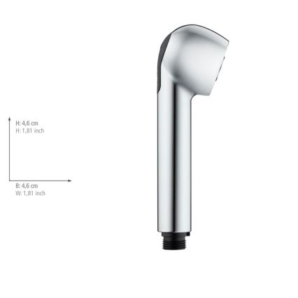 WENKO 25118100 - Cabeça de duche WATERSAVING SYSTEM 4,6x4,6 cm cromada