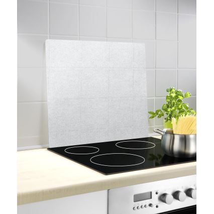 WENKO 2511910800 - Placa protetora 50x56 cm transparente/cinzenta