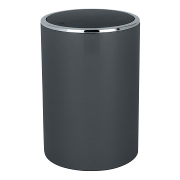 WENKO 25146100 - Cesto INCA 18,5x25,5 cm antracite/cromado brilhante