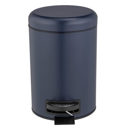 WENKO 25153100 - Cesto do lixo LEMAN 17x25 cm azul/preto