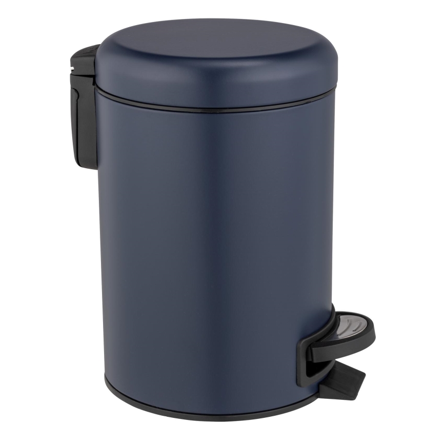 WENKO 25153100 - Cesto do lixo LEMAN 17x25 cm azul/preto