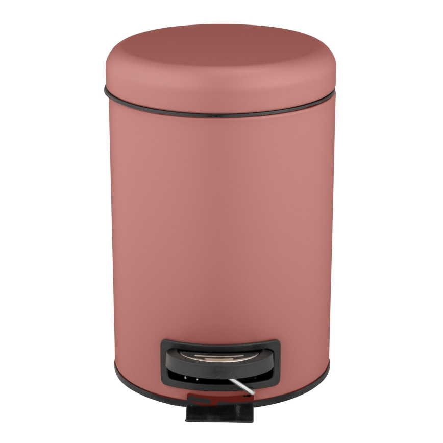 WENKO 25155100 - Cesto do lixo LEMAN 17x25 cm rosa/preto