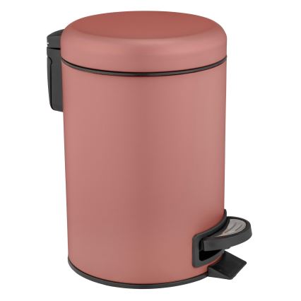 WENKO 25155100 - Cesto do lixo LEMAN 17x25 cm rosa/preto