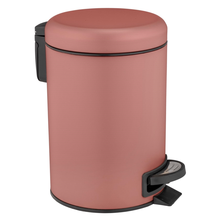 WENKO 25155100 - Cesto do lixo LEMAN 17x25 cm rosa/preto