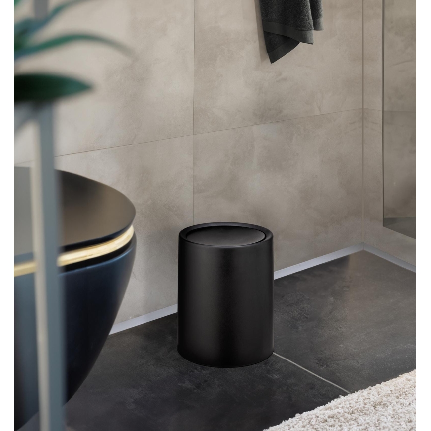 WENKO 25208100 - Cesto ATRI 21x25,5 cm preto