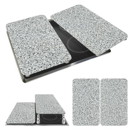 WENKO 2521120500-Capa para placa ABDECKPLATTE - NEUTRAL 30x52 cm granito/multicor
