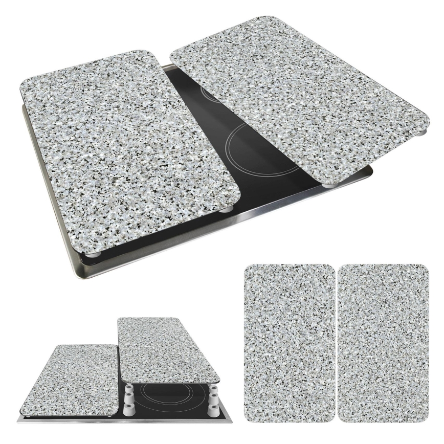 WENKO 2521120500-Capa para placa ABDECKPLATTE - NEUTRAL 30x52 cm granito/multicor