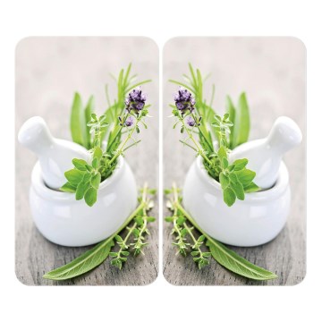 WENKO 2521420100 - Tampa protetora para placa de fogão 52x30 cm multicolorida/cinzenta/transparente