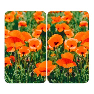 WENKO 2521434500 - Placa de cobertura ABDECKPLATTE - FLOR/PLANTA 30x52 cm multicolorida