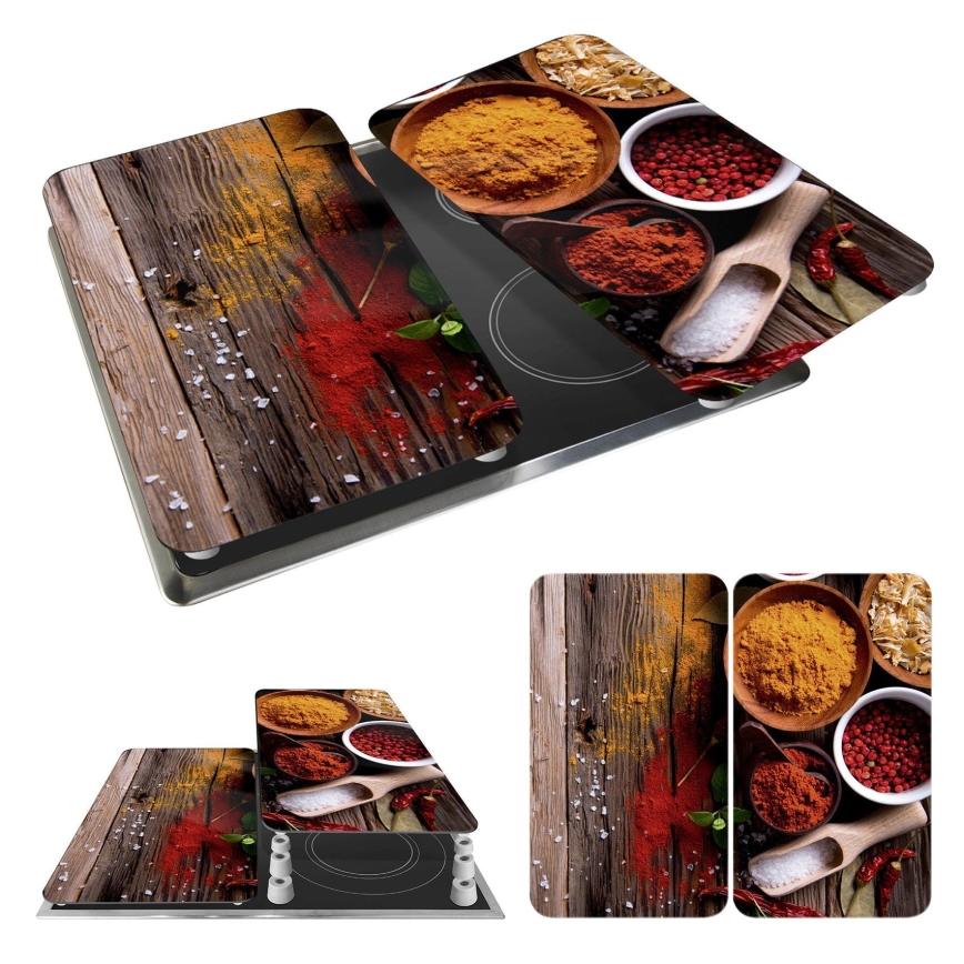 WENKO 2521467100 - Capa para placa 30x52 cm multicolorida/cinza/transparente