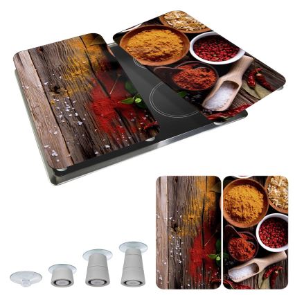 WENKO 2521467100 - Capa para placa 30x52 cm multicolorida/cinza/transparente