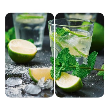 WENKO 2521482100 - Capa para fogão 52x30 cm multicolorida/cinza/transparente