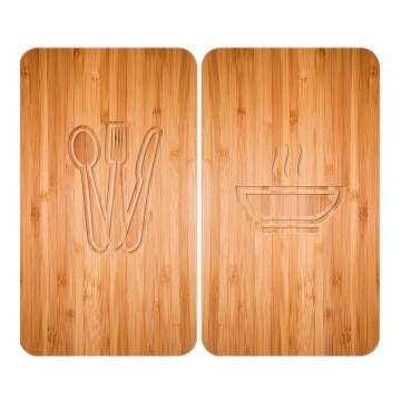 WENKO 2521497100 - Tampa para fogão 52x30 cm multicolorida/cinza/transparente