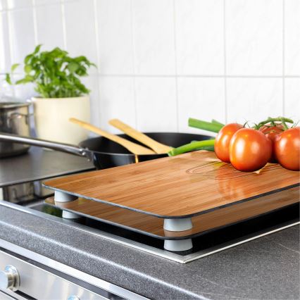 WENKO 2521497100 - Tampa para fogão 52x30 cm multicolorida/cinza/transparente