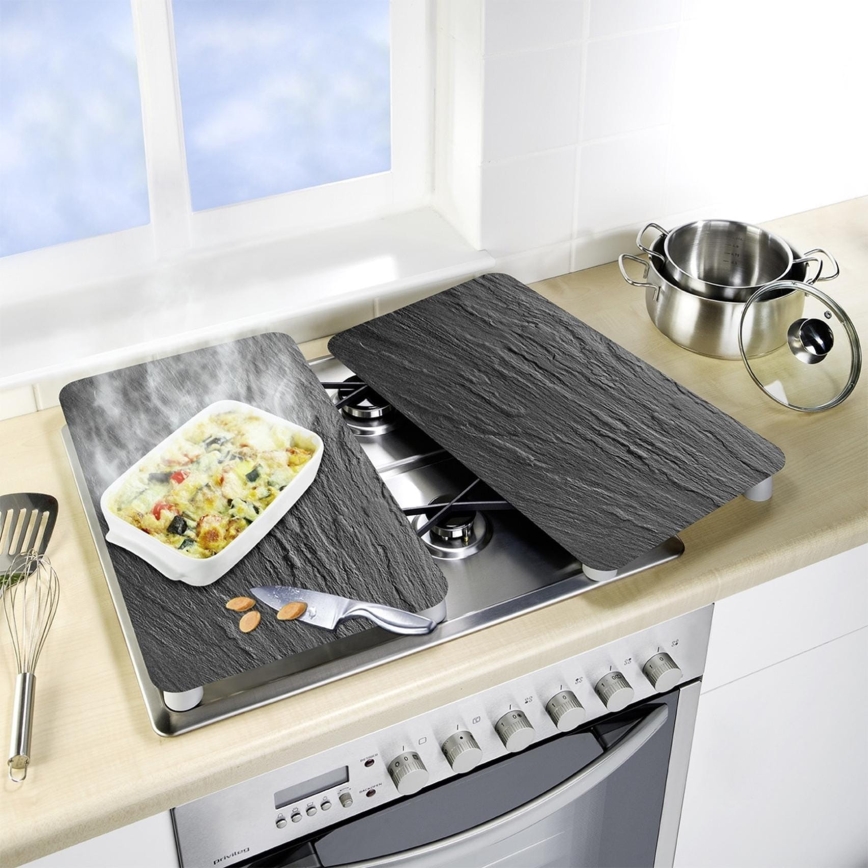 WENKO 2521499800 - Placas de proteção SLATE 52x40 cm multicoloridas/cinzentas/transparentes
