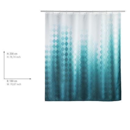 WENKO 25244100 - Cortina de duche TULLIN 180x200 cm multicolorida
