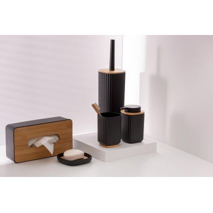 WENKO 25319100 - Caixa para cosméticos ROTELLO 24x12,7 cm preto/castanho