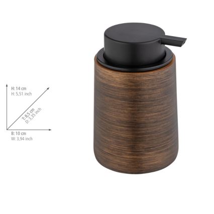 WENKO 25352100 - Dispensador de sabão PALENA 10x14 cm bronze