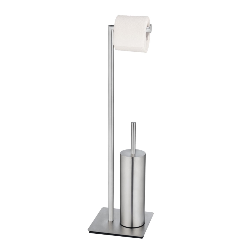 WENKO 25378100 - Escova de WC RECCO 20 x 71,5 cm, acabamento acetinado