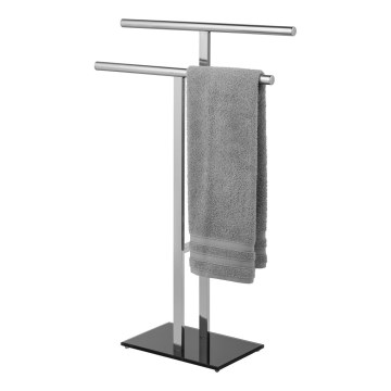 WENKO 25389100 - Suporte para toalhas LAVA 50x81,5 cm inox/prateado/preto