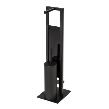 WENKO 25400100 - Escova de WC RIVALTA 18x70 cm preta
