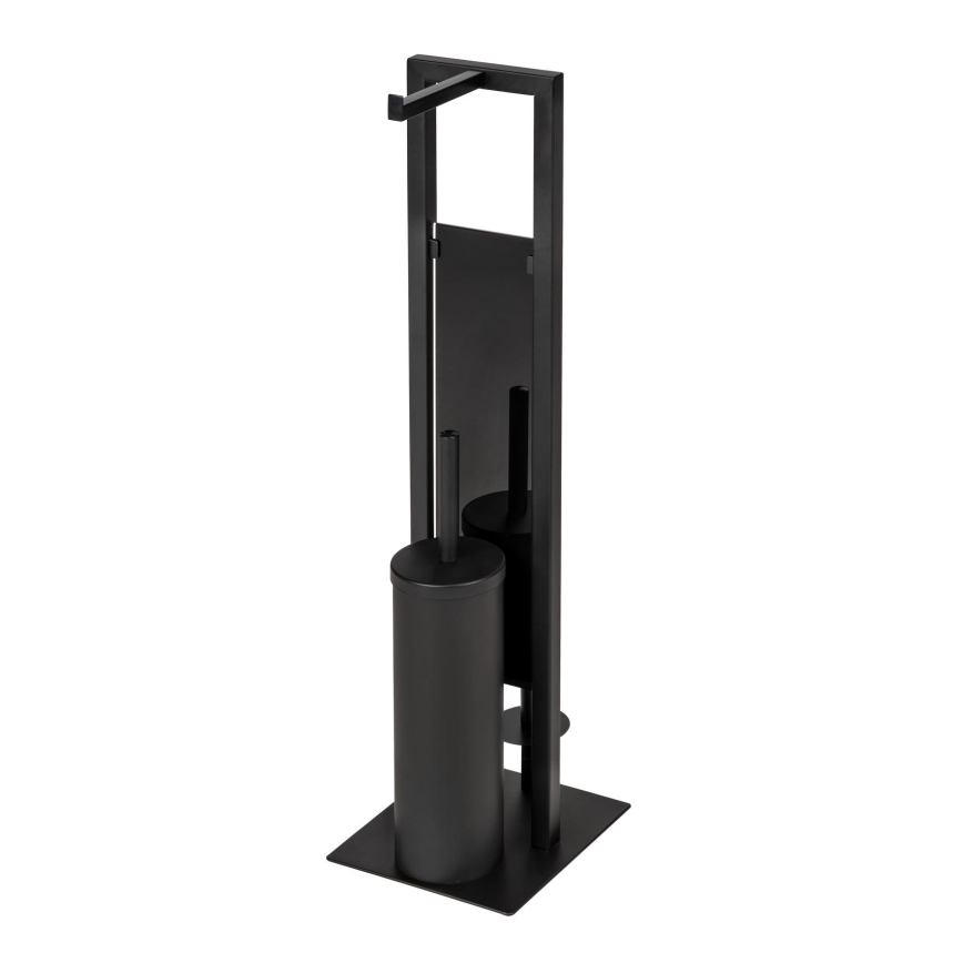 WENKO 25400100 - Escova de WC RIVALTA 18x70 cm preta
