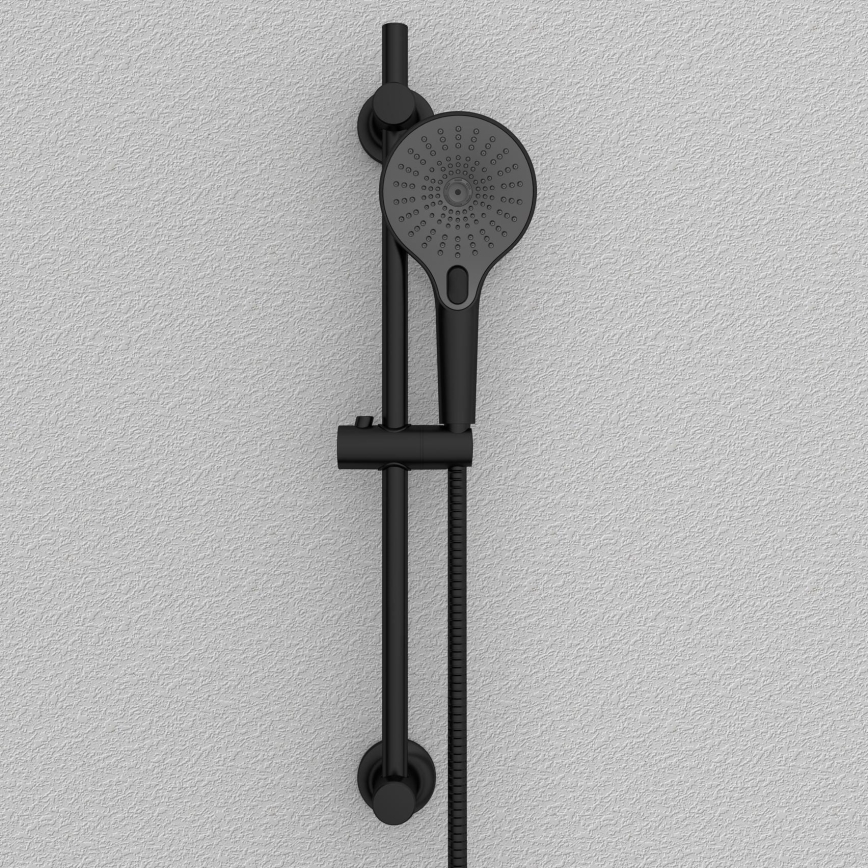 WENKO 25463100 - Barra de duche LIBERTÀ 70 cm preta