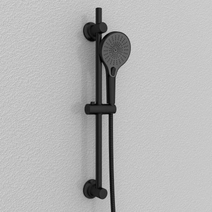 WENKO 25463100 - Barra de duche LIBERTÀ 70 cm preta