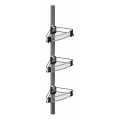 WENKO 25556100-Prateleira de canto PURIO 35,5x280 cm prata/cinzento