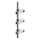 WENKO 25556100-Prateleira de canto PURIO 35,5x280 cm prata/cinzento