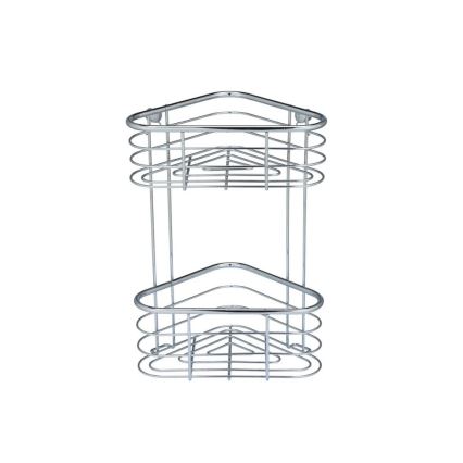 WENKO 25569100-Prateleira de Canto TRESTINA 25x35 cm inox/prateada