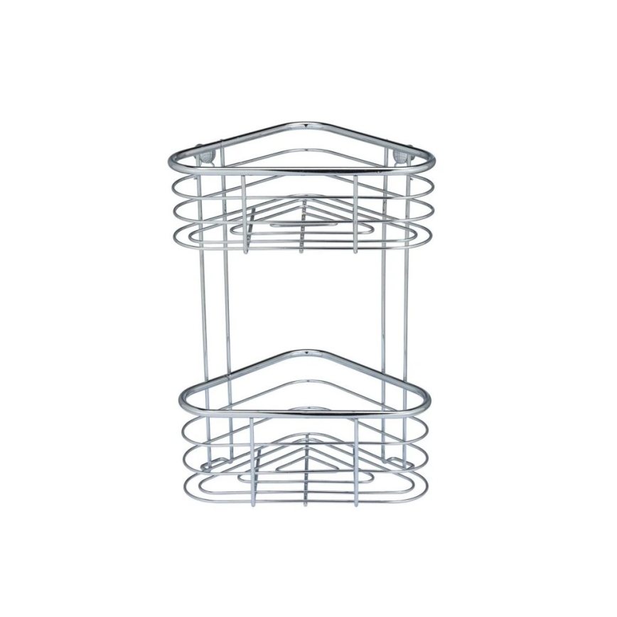 WENKO 25569100-Prateleira de Canto TRESTINA 25x35 cm inox/prateada