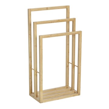 WENKO 25629100 - Suporte para toalhas BAMBUSA 42,5x82 cm castanho