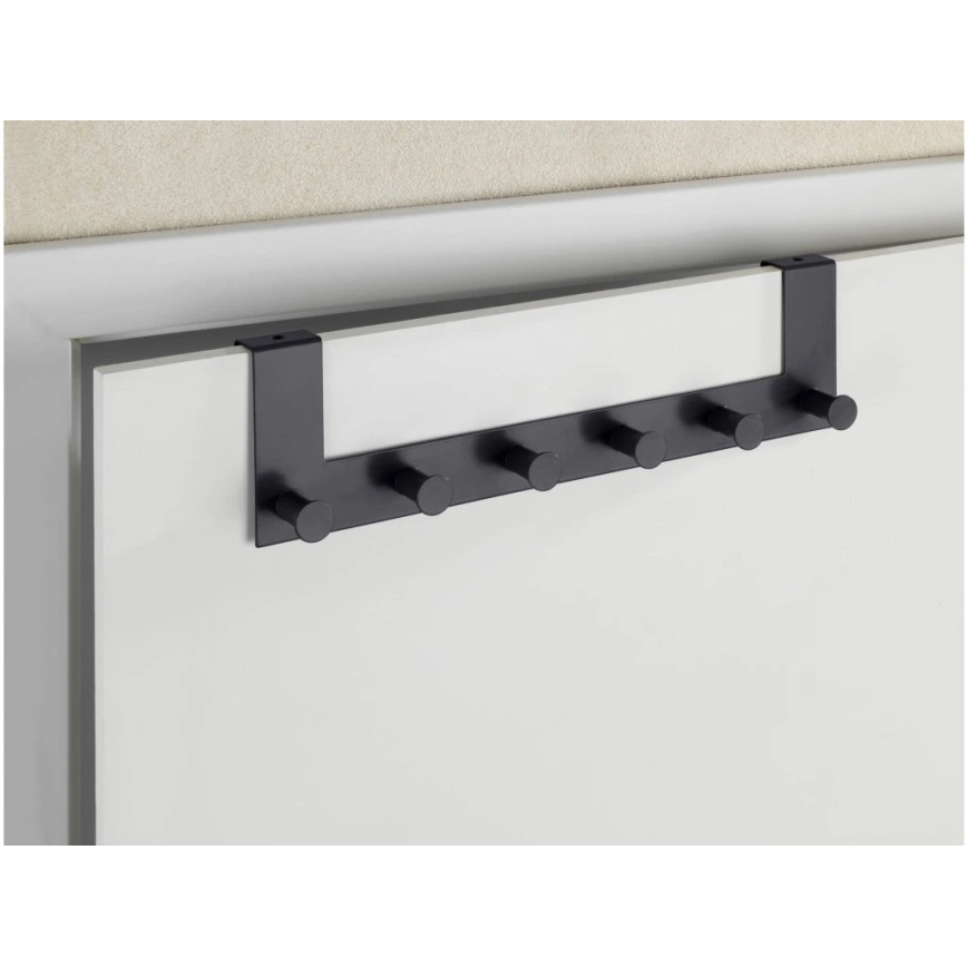 WENKO 25653100 - Cabideiro CELANO 39x11 cm preto